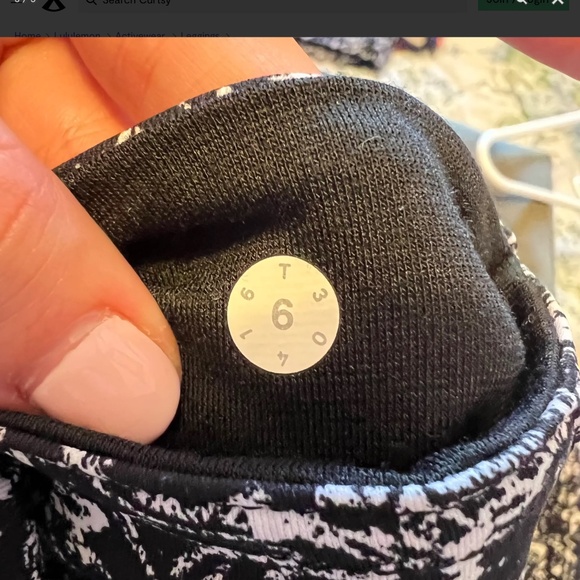 lululemon Wunder Under 111 HR 30” legging in Iced Wave sz 6 - Picture 5 of 8